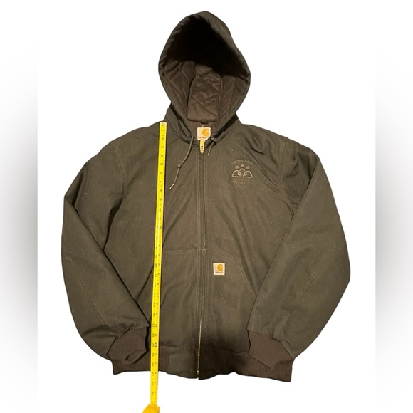 Carhartt men black jacket medium size, gently used - Picture 3 of 15
